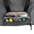 thumbnail image 4 of Baby Essentials 2 in 1 Convertible Multi-Pocket Baby Diaper Duffle Bag Tote with Magnetic Closure, Insulated Bottle Pockets, Foldable Diaper Changing Pad and Removable Shoulder Strap, grey, 4 of 8