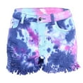 thumbnail image 5 of Fesfesfes Jeans for Women Pocket Tie-dye Jeans Denim Pants Female Hole Bottom Casual Shorts, 5 of 8