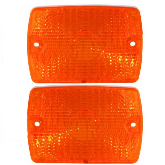 For Jeep Wrangler 1994 1995 Turn Signal/Parking Light Assembly Unit Driver and Passenger Side | Pair | Clear Lens | Replacement For CH2520140 | 55055077