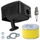 thumbnail image 1 of Kit de montaje de silenciador de escape para motor Honda GX160 GX200 GX110 GX120 GX140 GX 160 de 5 HP, 5,5 HP y 6,5 HP, con filtro de aire y bujía, 1 of 5