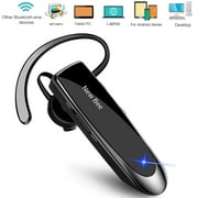 New Bee 2PC Bluetooth Headphones V5.0 Wireless (24H Talk Time/180D Standby) w/Mic, Dual Device Connectivity for iPhone/Android/Samsung/Laptop, Business Trucker Headsets,Black