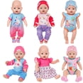 thumbnail image 2 of AlevRam 6 Pack 18 inch Doll Clothes Set – Summer Dress Outfit for 18 inch Dolls with Bunny and Cat Swimsuits, Unicorn Rompers, Bird Cloud and Floral Print Dresses – Fits for 18 inch Dolls, 2 of 7