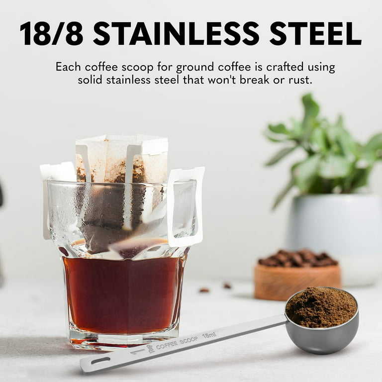 1/2 Tablespoon (1.5 Teaspoon  7.5 mL) Long Handle Scoop for Measuring  Coffee, Grains, Protein, Spices and Other Dry Goods BPA FREE $4.29
