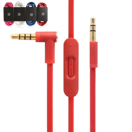 EEEKit Replacement Audio Cable Cord Wire w/ Mic for Beats by Dr Dre Headphones(Red) EEEKit Replacement Audio Cable Cord Wire w/ Mic for Beats by Dr Dre Headphones(Red)