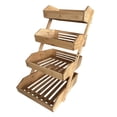thumbnail image 2 of Cesta de frutas de 3 niveles, soporte para almacenar verduras, organizador multiusos para despensa, organizador de cocina, frutero para bocadillos de, 2 of 9