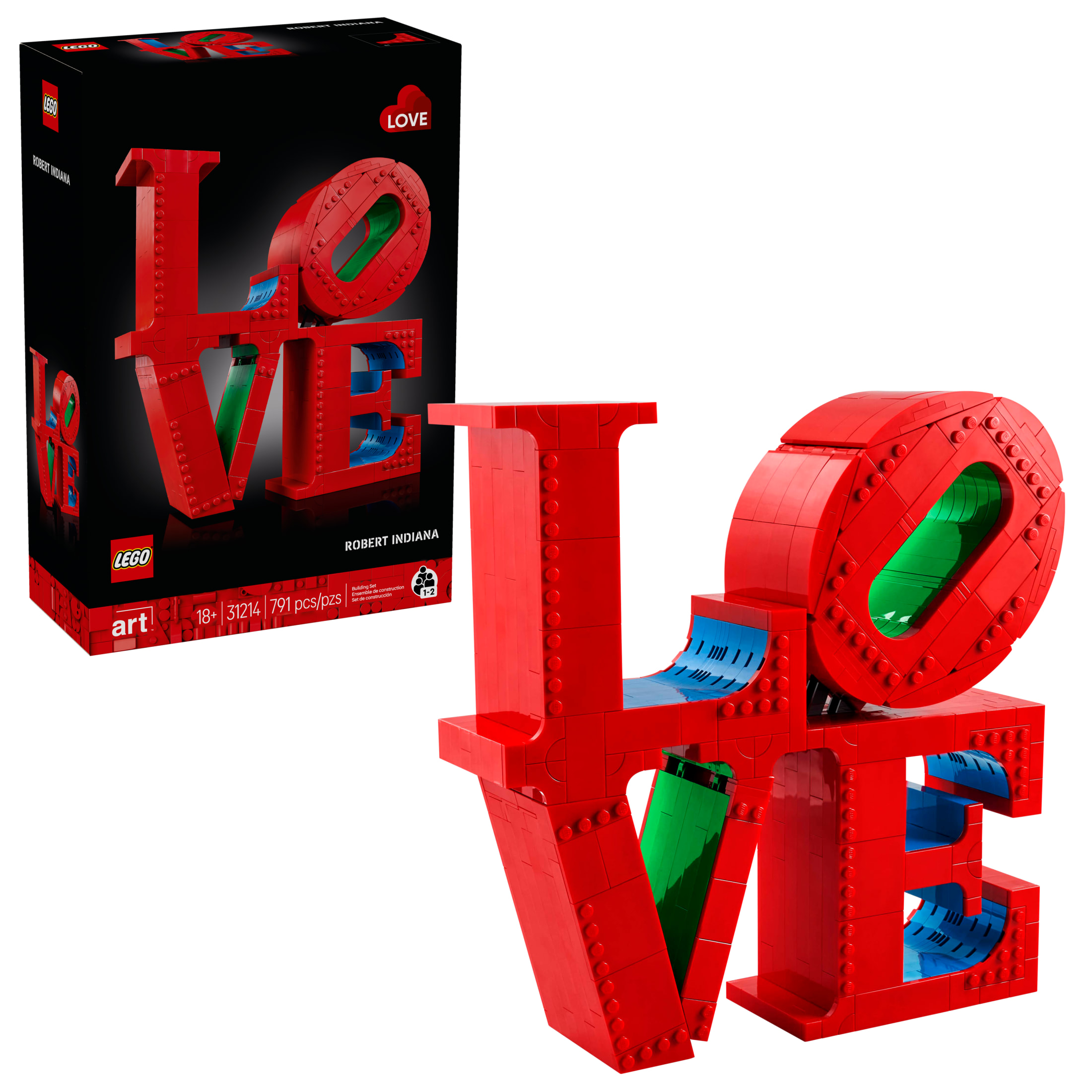 LEGO Art Love Collectible Building Set - DIY Kit for Adults, Ages 18+ - Gift for Wedding, Bridesmaids - Wedding Decoration to Display on Table - 31214