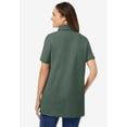 thumbnail image 2 of Woman Within Plus Size Perfect Short-Sleeve Polo Shirt, 2 of 6