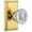 Gold, variant on Nostalgic Warehouse Stucry_Prv_238_Nk Crystal Solid Brass Privacy Door Knob Set - Brass