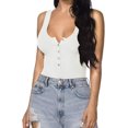 thumbnail image 2 of Xishao Women's Cross Wrap Ruched Deep V Neck Short Sleeve/Long Sleeve Shirt Bodysuit Jumpsuit Xishao ropa, 2 of 2