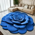 thumbnail image 4 of Area Rug Rugs for Living Room 3 D Flower Mat 23.62x23.62 in Soft Carpet Non-Slip Machine Washable,Quick Dry & Absorbent Rugs Area Carpet Dining Room Home Bedroom Carpet Floor for Home Decor, 4 of 7