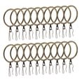 thumbnail image 1 of Uxcell 40pcs 1.5-Inch Metal Curtain Hook Rings Anillas de cortina de metal de 1.5 pulgadas de Uxcell con ganchos de pin, 1 of 4