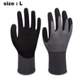 thumbnail image 2 of 2 pares de guantes de jardinería, guantes de trabajo de nitrilo esmerilado para jardinería, protección laboral Ormromra CPB-US-DYP646-3, 2 of 5