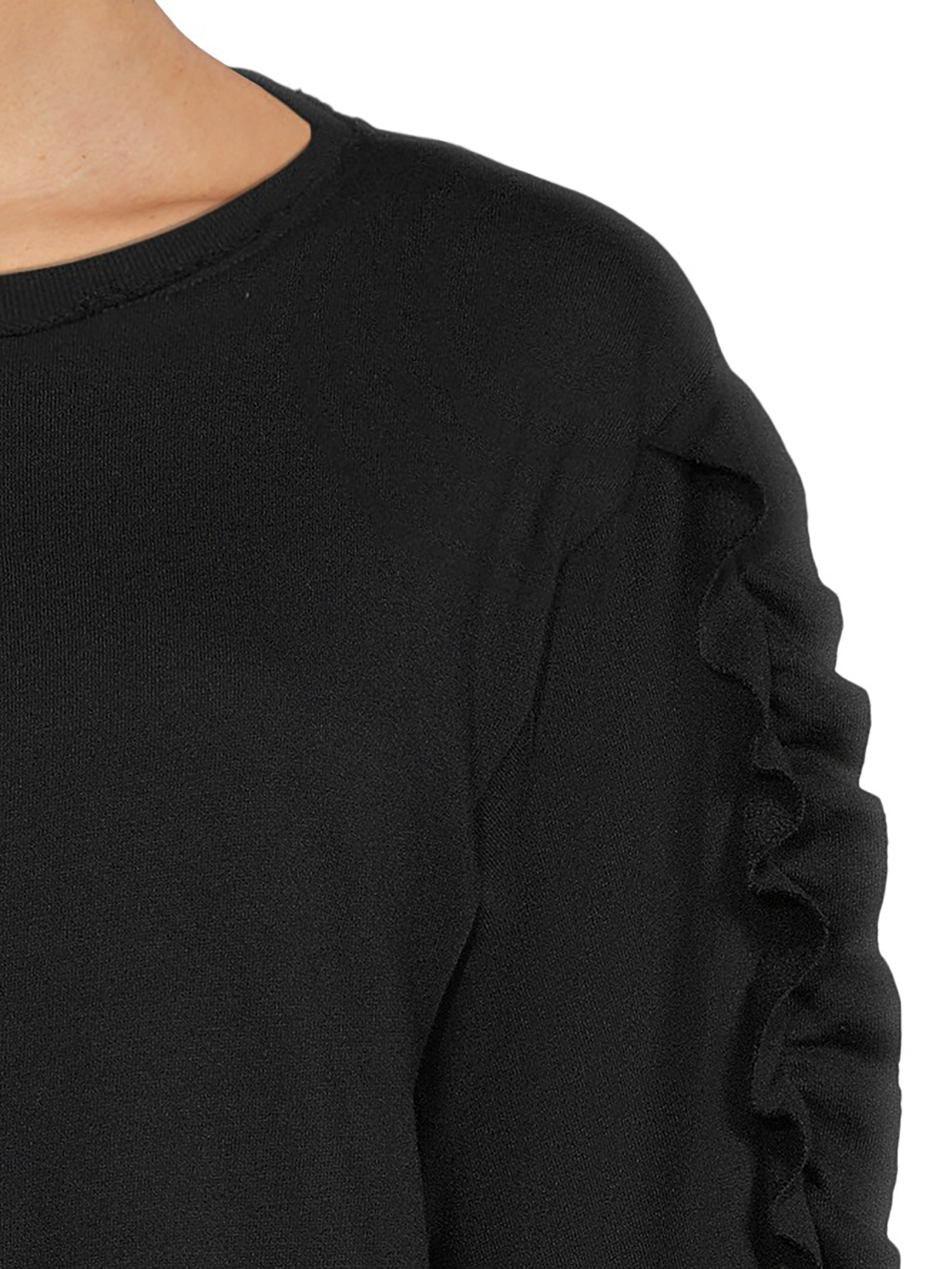 lemon & bloom by Grey State Women's Ruffle Sleeve Sweatshirt