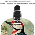 thumbnail image 4 of Square 2Pack PU Leather Woodpecker Cruise Luggage Tag with Privacy Cover and Name ID Tag for Travel Handbags Backpacks Luggage Tags, 4 of 6