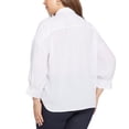 thumbnail image 2 of NYDJ womens  Plus Zoey Blouse, 4X, White, 2 of 3