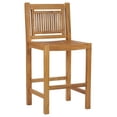 thumbnail image 2 of Teak Wood Maldives Outdoor Patio Barstool Chair, A-Grade Teak Wood, 2 of 5
