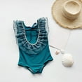 thumbnail image 4 of IROINNID Toddler Baby Girl One Piece Swimsuit Strap Sleeveless Bathing Suit Backless Swimwear Kids Summer Beach Wear2-48T, 4 of 6