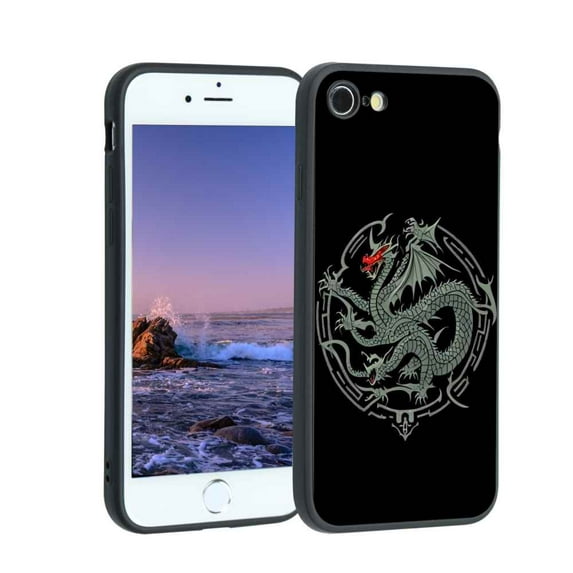 Compatible with iPhone 7 Phone Case, Dragons-Dungeons-35 Case Men Women, Flexible Silicone Shockproof Case for iPhone 7