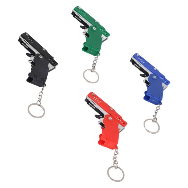 Folding Key Knife Outdoor Mini Keychain Camp Hiking Survival Tools (Blue)