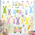 thumbnail image 6 of Easter Window Clings 6 Sheets | Double Sided Spring Bunny, Carrot, Eggs & Flower Stickers | Reusable Glass Decor | Happy Easter Static Window Decorations for Home, Office, Shop, Restaurant, 6 of 6