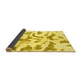 thumbnail image 2 of Ahgly Company Indoor Rectangle Abstract Yellow Modern Area Rugs, 2' x 3', 2 of 4