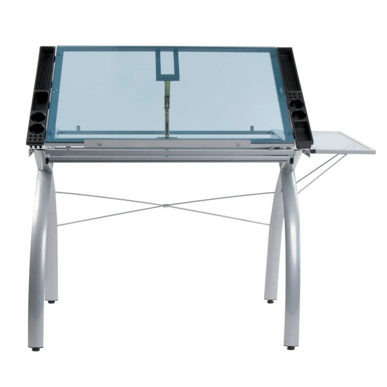 Glass drafting table with light cheap
