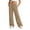 Khaki, variant on Girl's Wide Leg Sweatpants Elastic High Waisted Loose Pants with Pockets Solid Color Atheltic Casual Drawstring Sweat Pants 5-14 Years