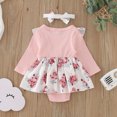 thumbnail image 4 of Ketyyh-chn99 Jumpsuit for Girls Toddler Girls Autumn Outfit Girls Long Sleeve Bodysuit Outfits Pink,110, 4 of 4