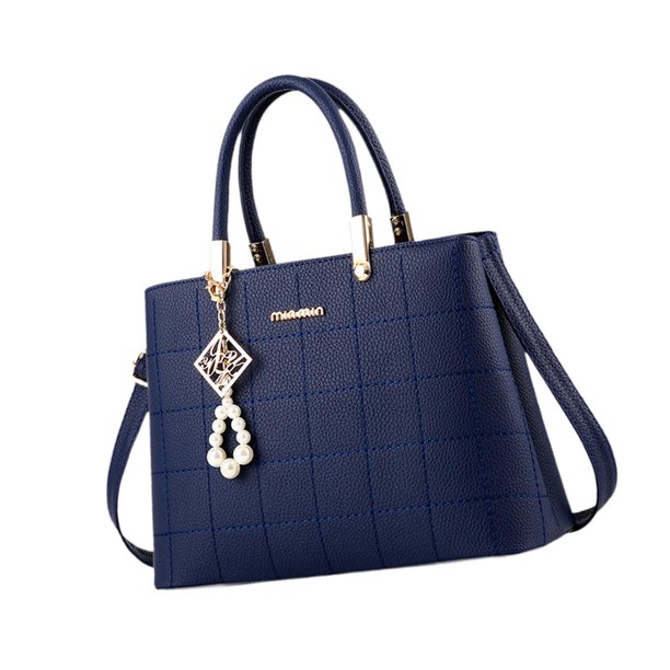 Bolso de hombro para mujer, bolso informal tipo cartera, ideal para mamá, regalo de Valentín, trabajo y viajes. Azul