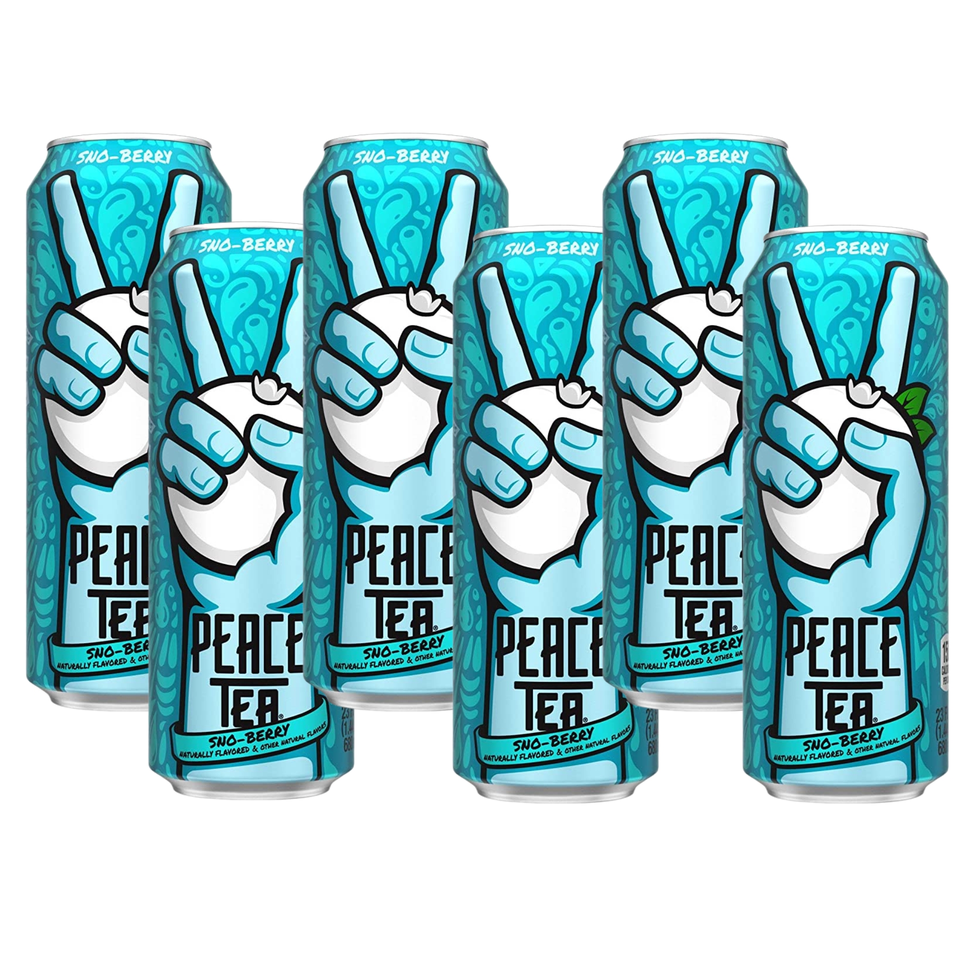 (6) Peace Tea Sno Berry Tea Flavored Drinks No Artificial Flavors or