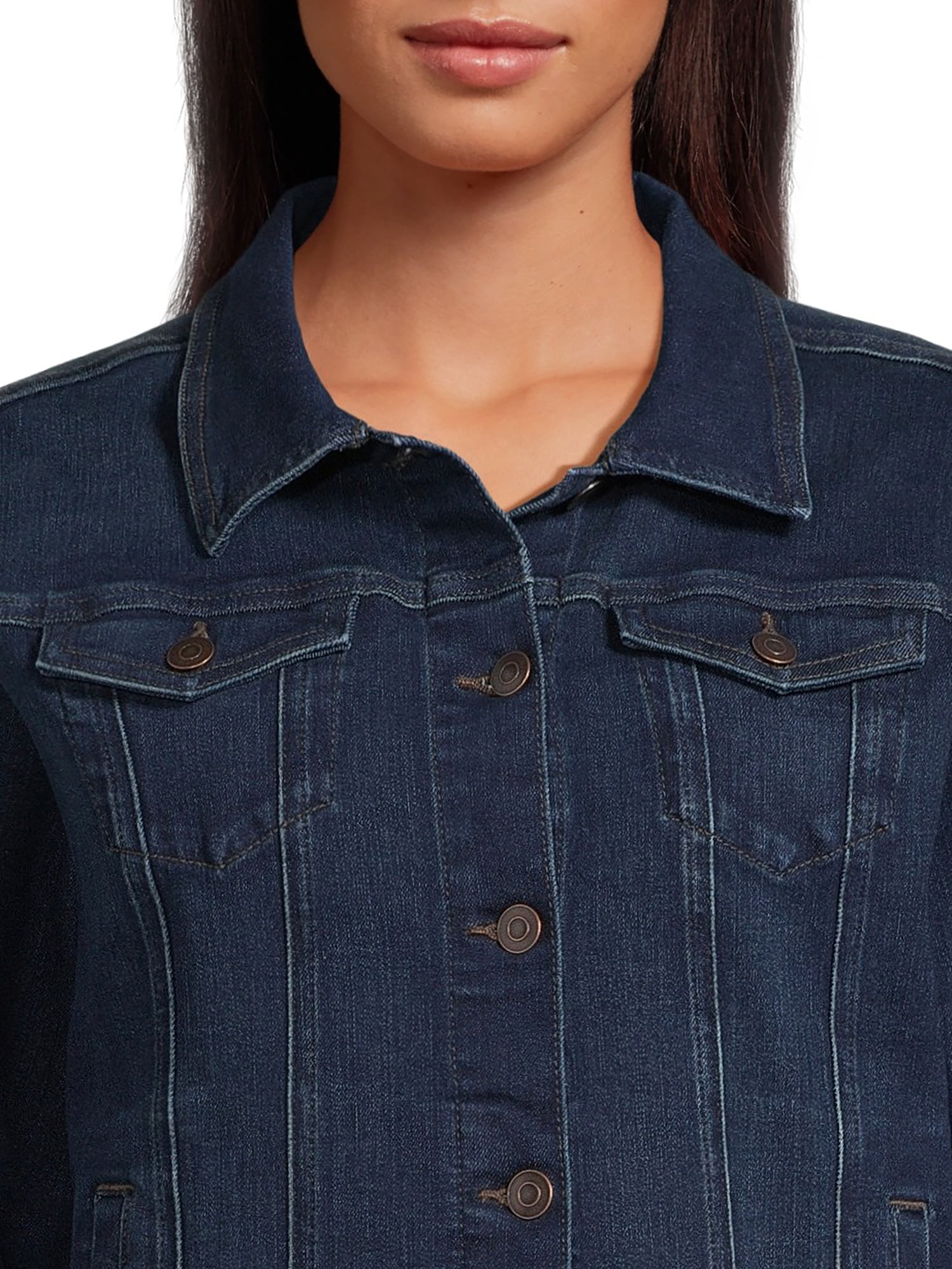 Time and Tru Women's Denim Jacket, Sizes XS-XXXL