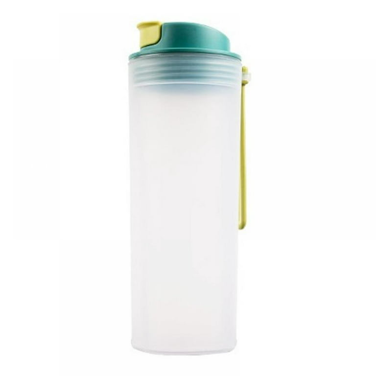 Portable Water Bottle Protein Powder Shake Bottle Shake Cup Milkshake Cup Sports Fitness Frosted Water Bottle 350ml/500ml, Size: 500 mL, Green