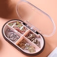 thumbnail image 5 of 4-Compartment Mini Pill Organizer, Portable Travel Pill Case for Vitamin, Medication & Supplement Storage, 5 of 7