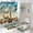 JK7904--4pc--45x75, variant on London Shower Curtain Sets Tower Bridge At Dramatic Sunset Thames River Grey Clouds Bathroom Decor Bath Mat Rug Toilet Lid Cover