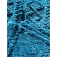 thumbnail image 5 of Sherpa Trquoise Embossed Throw Plush Cozy Super Soft Bed Blanket, 5 of 5