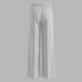 thumbnail image 7 of MaFYtyTPR Women's Striped Business Casual Dress Pants Fashion Stretchy Comfortable Straight Leg Pants Regular Fit Work Wear Z-Gray M, 7 of 7