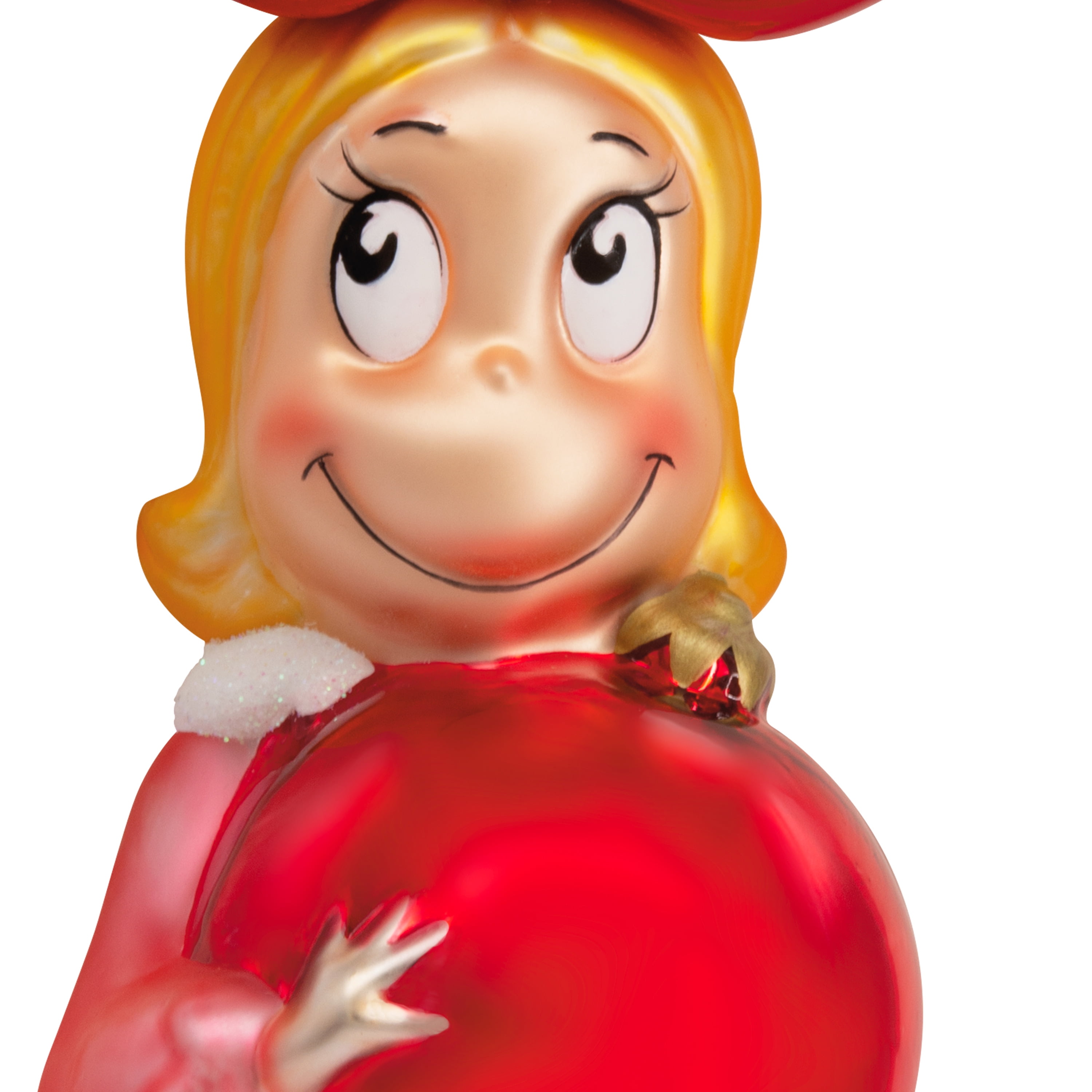 Décoration Hallmark de Noël (Cindy-Lou Who et décoration, Comment le Grinch a volé Noël ! de Dr. Seuss, verre soufflé)