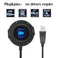 thumbnail image 4 of Micolindun External Sound Card USB Hubs Audio Adapter to USB Port & 3.5mm Audio & Micro Jack for PC Laptop. Plug and Play (Blue), 4 of 6