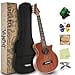 thumbnail image 3 of Electric Ukelele Concert Ukulele Acoustic Electric Uke with Equalizer 23 Inch Ukulele for Adults Beginner with Starter Ukele Kit Include Electric Ukulele Case Tuner Strap String Picks Clean Cloth, 3 of 4