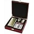 thumbnail image 3 of Rosewood Finish Flask Gift Set, 3 of 3