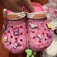 thumbnail image 2 of Sandalias Kawaii Sanrio Hello Kitty para niños, Melody Cinnamoroll Crocs, lindas niñas, zapatillas para niños, zapatos de playa antideslizantes, regalo para niños, 2 of 4