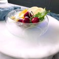 thumbnail image 5 of 1 tazón de vidrio transparente para comida Molecular creativa, ensaladera de hielo seco para Hotel, 5 of 5