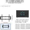 thumbnail image 6 of 32-70 Inch TV Wall Mount Bracket, Tilting 0-10° Low Profile TV Mount with Spirit Level, Max VESA 600x400mm, Holds up to 110 lbs, 25mm from Wall, Heavy Duty Steel for Living Room, Office, Classroom, 6 of 8