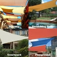 thumbnail image 5 of 2x2m Square Shade Sail, Breathable HDPE Shade Cloth (185g/㎡), 2m Shade Net Resistant 98% UV Rays Protection for Patio Garden Terrace Outdoor Camping, Sand 2x2m, 5 of 5