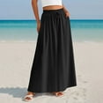 thumbnail image 5 of DailyTrove Women's High Waist Flowy Maxi Skirt, Elegant Outerwear for Summer Evening Events Creative Pairing, 5 of 6