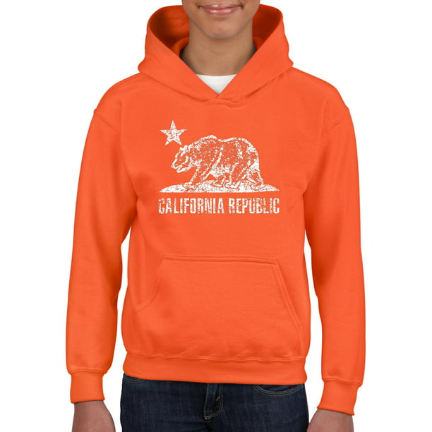 IWPF - Youth California Republic Bear Hoodie For Girls and Boys ...