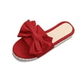 thumbnail image 2 of Wowcloth Roman Flatform Slides for Women – Comfortable Slip-On Sandals with Bow Decoration for Casual Outings and Home Comfort,Plus Size, 2 of 9