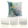 thumbnail image 4 of Acheng Gold and Blue Abstract Art Plush Pillowcase 1 Piece White, 4 of 5