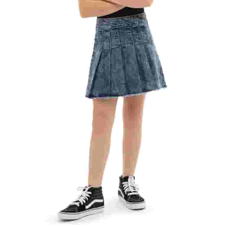 【NONCODE】Dyne Four Button Pleated Denim Skirt Jordache Girls Pleated Denim Skirt, Sizes XS-XXL - Walmart.com