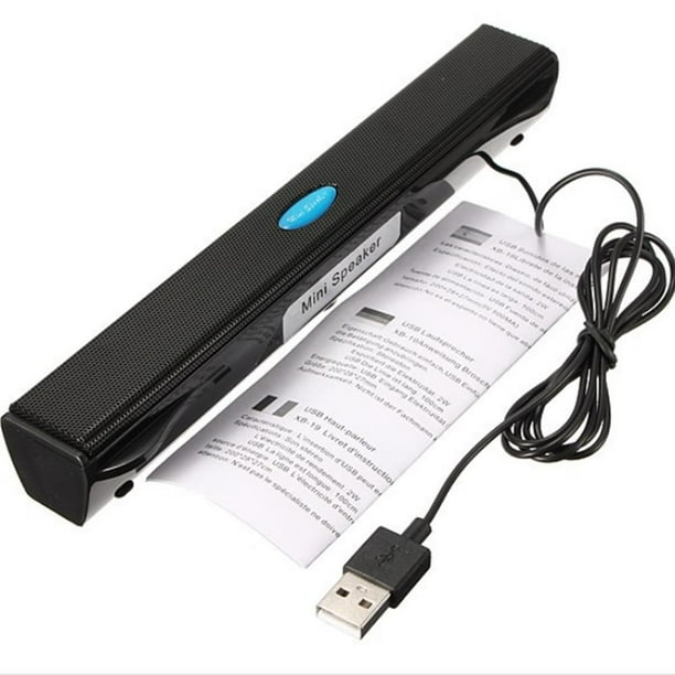 Mini USB Powered Stereo Speakers Music Player for Desktop PC Computer